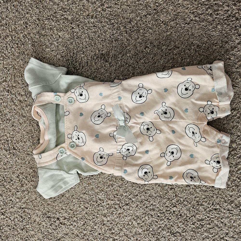 Adorable Bear Print Baby Romper